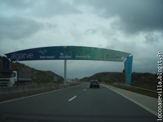 Entrée dans l'Algarve.